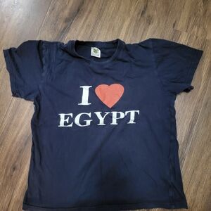 Navy Blue 'I Love Egypt' T-Shirt